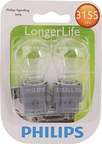 Philips 3155 LongerLife Miniature Bulb, 2 Pack