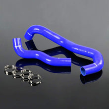 Radiator Coolant & Heater Silicone Hose Kit For Ford F250 6.0L Diesel Twin Beam 2003-2007(Blue -With Clamp Set)