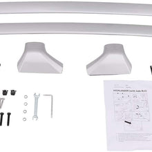 n\a Silver Cross Bars Fit for 2020 2021 Toyota Highlander XLE & Limited & Platinum (with Side Rails)