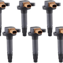 6Pcs Car Ignition Coil Replacement Fits for Ford F150 OE: UF646 DG549