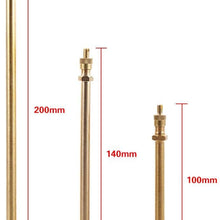 140mm Brass Auto Tire Valve Extension Adaptor, Air Tyre Stem Extender Inflation Stright Bore for Motorcycle, Bike, Mower and Scooter(200mm)