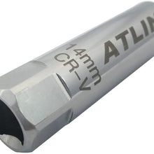 ATLIN Thin Wall Spark Plug Socket 12-Point, 14-millimeters Compatible with BMW, Nissan, Mini