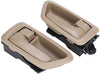 2PCS Interior Door Handle, Front Rear Driver & Passenger Side, Fit for 1997 1998 1999 2000 2001 Toyota Camry Beige/Tan