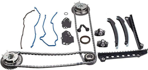 Timing Chain Kit 5.4L Triton 3V Engine Camshaft Timing Cam Phaser Fit for 2005-2010 Ford F150 F250 F350 Super Duty, Ford Expedition & Lincoln Mark LT,Navigator