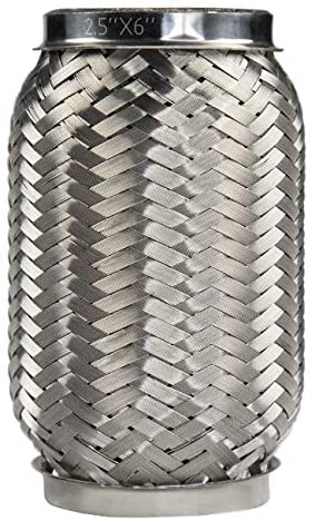 Verocious Motorsports 304 Stainless Steel Exhaust Flex Pipe w/Interlock Liner - 2.5