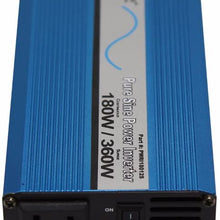 AIMS 180 Watt Pure Sine Car Power Inverter with Cables - Non UL Listed