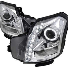 For Cadillac Cts Base Luxury Sport Sedan 4 Dr, Chrome Halo Led Projector Headlights