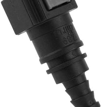 Line Hose Pipe, Premium Car Gas Fuel Inline Line Hose Pipe Tube Quick Release Coupler Connector Accessory Black