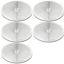 3.165 Ø" Clear Round Front Reflector White Pack of 5 for Trailers Fence Gate Posts
