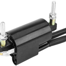 Ignition Coil Dual Wire Output Ignition Coil with Spark Cap Ignition Coil Dual Wire Output Replace Ignition Accessory for Honda CB160 CB350 CB400 CB650 CB1000 KAWASAKI YFM350