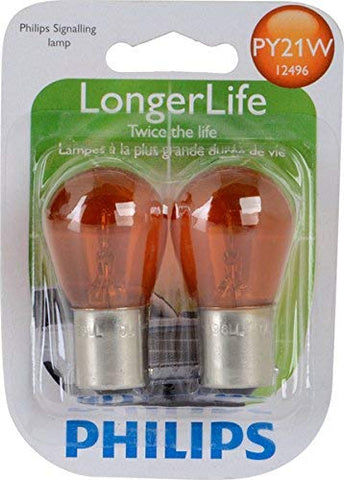 Philips 12496 LongerLife Miniature Bulb, 2 Pack