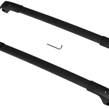 ANPART Roof Rack Crossbars fit for Jeep Cherokee 2014 2015 2016 2017 2018 2019 Black Aluminum Rooftop Cargo Carrier