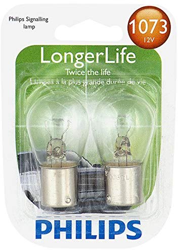 Philips 1073LLB2 LongerLife Miniature Bulb, 2 Pack