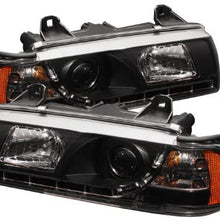 Spyder Auto BMW E36 3-Series Black DRL LED Crystal Headlight