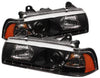 Spyder Auto BMW E36 3-Series Black DRL LED Crystal Headlight