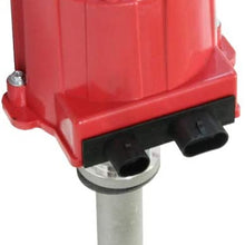 Ignition Distributor Compatible with 1987-1997 GMC Chevy 5.0L 5.7L 7.4L C/K Pickup Truck Van Big Blocks Small Blocks 305 350 454 HEI652R Red Cap