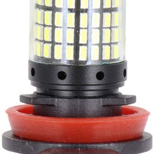 cciyu White 6000k H11 H8 H16 LED Bulbs 144SMD LED Bulbs with Projector Replacement for Fog Light,2Pack