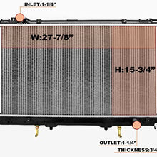 For 1995 1996 1997 1998 1999 2000 Lexus LS400 Aluminum Core Radiator 2058 Replacement Assembly