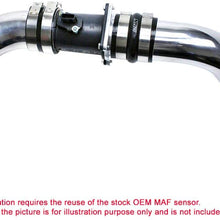 HPS 37-570P Polish Cold Air Intake Kit (Cool Long Ram CAI Converts to shortram)