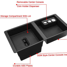Replacement for 2014-2019 GM Vehicles Silverado, Tahoe, Suburban, GMC Sierra, Yukon, Escalate, Center Console Insert Organizer 22817343