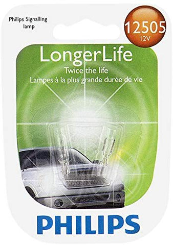 Philips 12505 LongerLife Miniature Bulb, 2 Pack