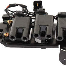 ECCPP Ignition Coil Pack Compatible for Hyundai Santa Fe GLS Sport Utility Hyundai Santa Fe Base 2001-2006 Replacement for UF425 2730137116