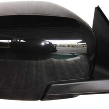 AUTOMUTO Black Passenger Side View Mirror Power Adjustment Compatible with 2017-2019 Rogue 2018 X-Trail Power Adjustment Manual Folding Non-Heated