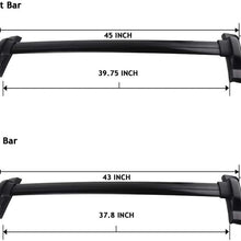 Lizudian Roof Top Rail Rack Fit 2007-2011 Honda CRV Cross Bars Carrier
