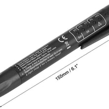 Brake Fluid Tester, Digital Brake Fluid Tester Oil Quality Check Pen W/ 5 LED Lights for DOT3 / DOT4 / DOT5 Black