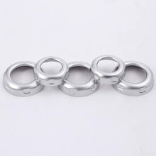 TongSheng 5pcs Chrome Volume and Air Conditioning Knobs Trim for Land Rover Discovery 4 LR4 2010-2016 RRS 2010-2013 Freelander 2 2013-2015