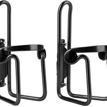 Wakauto 2pcs Bike Water Bottle Cages, Aluminum Alloy Bicycle Water Bottle Rack Holder Cages, Bike Bottle Cup Mount Bracket with 4 Screws and 1 Wrench