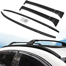 4 PC All Black Roof Rail Rack + Cross Bar for Mazda CX-5 2017 2018 2019 2020 2021 Luggage Baggage