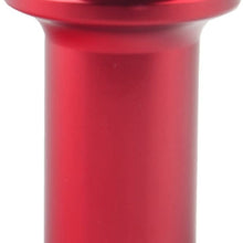 Dewhel Drift Emergency Knob Hand E Brake Spin Turn Knob Lock Button Aluminum JDM For Subaru BRZ Toyota 86 GT86 Scion FRS (Red)