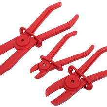 Cuque 3Pcs Nylon Hose Clamp Tool Set Brake Fuel Water Line Clamp Plier Hands Free Tool for Hose Lines Brakes