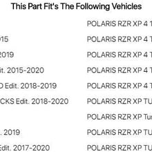 TUSK Front UTV Steel Braided Brake Line - Fits: Polaris RZR XP 1000 2014-2020