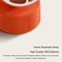 Zyyqt Desktop Heater，PTC Ceramic Heater 350W, Overheat Protection Adjustable Thermostat, Energy Saving, Low Power Consumption, Suitable for Home or Office (Color : Orange)