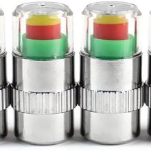 KKmoon 4PCS car auto tire Pressure Monitor tire gage Alert Sensor Indicator Valve caps