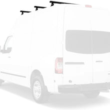 Vantech H3 3 bar Ladder roof Van Rack w/Endcaps 65" Cross Bars for Nissan NV Black