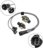 89615-12090 2Pcs Detonation Knock Sensor & Harness 89615-12050 for Toyota Lxus Avalon Camry ES300(KS159 with Wiring)