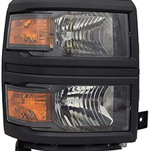 HEADLIGHTSDEPOT Headlight Compatible with Chevrolet Pickup Chevy Silverado 1500 Right Hand Passenger Side Headlight