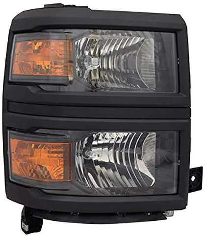 HEADLIGHTSDEPOT Headlight Compatible with Chevrolet Pickup Chevy Silverado 1500 Right Hand Passenger Side Headlight