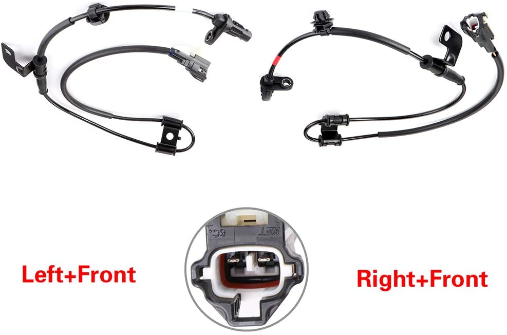 SCITOO 2pcs Front+Left+Right ABS Wheel Speed Sensors 598103S900 598303S900 Fit for 2011 2012 2013 Hyundai Sonata