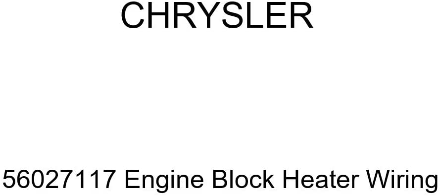 Genuine Chrysler 56027117 Engine Block Heater Wiring