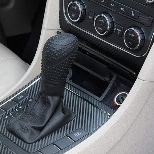 XUAILI Car Gear Shift Knob Cover Universal Elasticity Nonslip Soft Silicone Car Gear Shift Knob Cover, for Car/Auto etc (Color : Red)