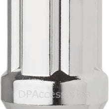 DPAccessories LCE3L6HCSCH04020 20 Chrome 12x1.5 Closed End ET Spline Tuner Lug Nuts for Aftermarket Wheels Wheel Lug Nut