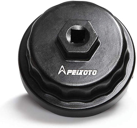 Apeixoto Oil Filter Wrench Cap Removal Tool Fits 64mm Cartridge Housing for Camry Rav4 Highlander Sienna Tundra with 2.5L-5.7L Engine