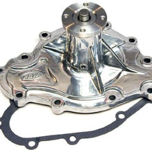 PRW 1445510 Performance Quotient Polished 5/8" Pilot Shaft High Flow Aluminum Water Pump for Pontiac 265-455 1969-79