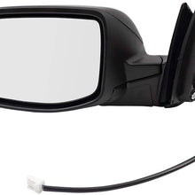 BROCK Side View Mirror for 2017-2019 Honda CR-V LX Drivers Power Textured Black 76258TLCB01 76258-TLC-B01