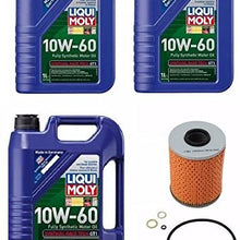 7 Liter 10W60 Synthetic Liqui Moly Engine motor Oil + 1 Filter kit BMW Z4 M3