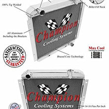 Champion Cooling, 4 Row All Aluminum Radiator for Toyota Landcruiser, MC180